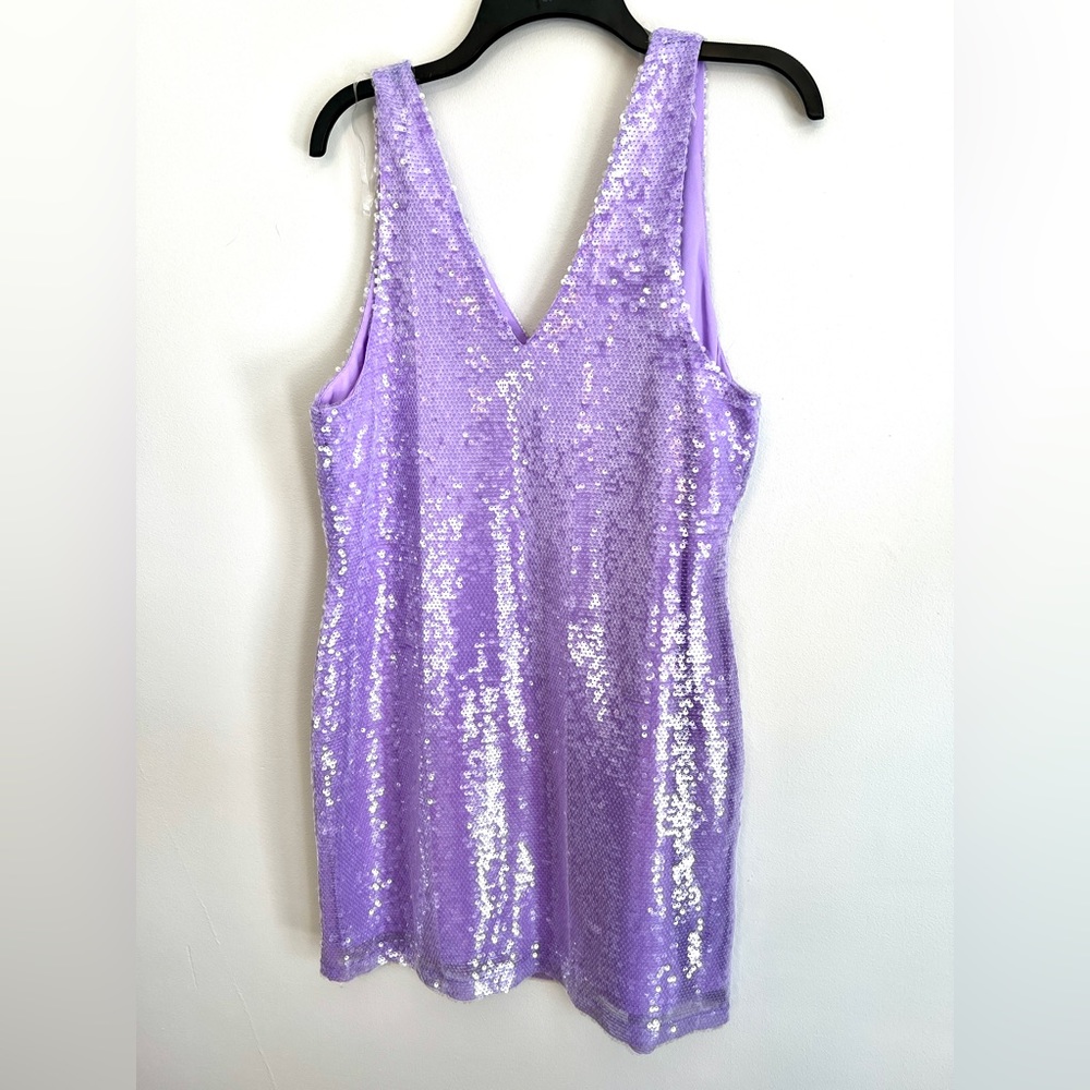 A New Day Purple Sequin Dress, Size Medium